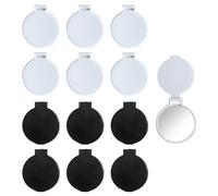 PLLDVEFD 12 Pieces Mini Round Mirror, Portable Makeup Mirror, Foldable Mirror, Travel Supplies, Women'S Makeup Mirror.