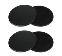 PLLDVEFD 2 Pairs Of Black Sliding Discs, Double-Sided Sliding Discs, Yoga Core Training Discs, Multi-Function Fitness Sliding Discs, Creative Full-Body Training Sliding Discs.