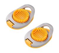 PLLDVEFD 2 Piece Egg Slicer, Creative Egg Cutter, Multi-Function Egg Slicer, Outdoor Convenient Small Cutter, Simple Kitchen Gadget.