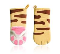 PLLDVEFD 2 Pieces Cat Claw Insulation Gloves, Creative Cartoon Gloves, Kitchen Insulation Gloves, Baking Accessories, Oven Gloves.