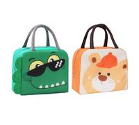 PLLDVEFD 2 Pieces Children'S Lunch Bag, Multi-Functional Tote Bag, Cute Printed Lunch, Fun Storage Bag, Outdoor Camping Convenient Lunch Bag.