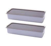 PLLDVEFD 2 Pieces Of Food Fresh-Keeping Box, Plastic Sea Box, Refrigerator Storage Box, Rectangular Storage Box, Kitchen Storage Supplies.