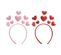 PLLDVEFD 2 Pieces Of Love Headband, Cute Sweet Headband, Creative Headband, Shiny Headband, Party Clothing Accessories.
