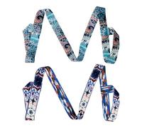PLLDVEFD 2 Pieces Printed Yoga Mat Strap, Adjustable Harness, Yoga Mat Accessories, Yoga Mat Bundling Strap.