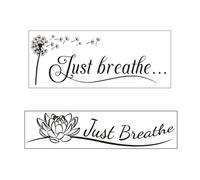 PLLDVEFD 2 Sets of Multicolor Minimalist Typographic Quote Wall Stickers, Indoor Use, 15x20cm