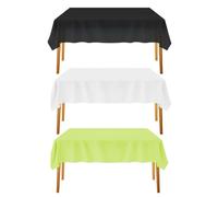 PLLDVEFD 3 Pieces Rectangular Tablecloth, Party Decorative Tablecloth, Dining Table Decoration, Waterproof Plastic Tablecloth, Party Supplies.