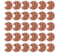 PLLDVEFD 30 Pieces Of Cookie Cloth Patch, Cute Embroidery Cloth Patch, Clothing Repair Patch, Decorative Cloth Patch, Fun Cartoon Cloth Patch.