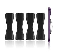 PLLDVEFD 4 Pieces Of Black Mobile Phone Back Strap, Self-Adhesive Mobile Phone Belt, Mobile Phone Accessories, And Mobile Phone Handle.