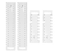 PLLDVEFD 4 Pieces Sewing Patchwork Ruler, Creative Plastic Length Ruler, Multi-Functional Measurement Tool, Diy Handmade Patchwork Tool, Tailor Sewing Measurement Accessories.
