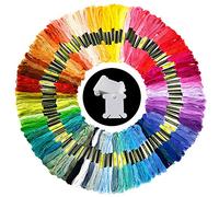 Pllieay 100 Skeins Friendship Bracelets Floss, 100 Random Colors Embroidery Thread with 12PCS Floss Bobbins for Friendship Bracelets Making, Embroidery and Cross Stitch Project