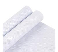 Pllieay 2 Pieces 14 Count White Aida Cross Stitch Fabric, Classic Reserve Aida Cloth, 50 * 55CM