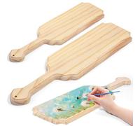 Pllieay 2Pack 15 Inch Greek Fraternity Paddle, Unfinished Wooden Paddle, Solid Pine Wood Paddle, Natural Color Craft Wood Paddles Great for Greek, Sorority, Fraternity and DIY Home Decoration