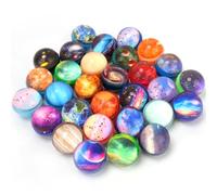Pllieay 30PCS Galaxy Bouncy Balls, Space Bouncy Balls Bulk 32mm Space Theme Bouncy Balls for Kids Party Favors, Christmas Gift Bag Filling（30 style）