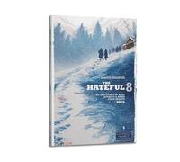 PLLILYBR The Hateful Eight 2015 Decor Living Room Canvas Wall Art Modern Poster Family Bedroom 12x18inch(30x45cm) Frame-style