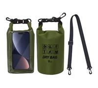 Plliocse 2L Waterproof Dry Bag 2 in 1 Cell Phone Dry Bags Waterproof with Long Adjustable Shoulder Strap Included for Hiking, Swimming, Camping, Boating, Fishing, Rafting