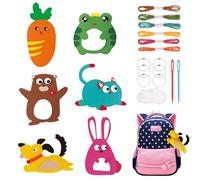 Plliocse Animal Sewing Kit Kids, First Children Sewing Kits for Beginners, Sewing Crafts for Kids, Fun Sewing DIY Ornaments Craft Learn to Sew (Animal)