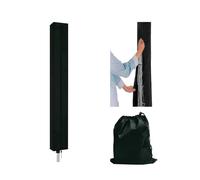 Plliocse Rotary Washing Line Cover, Waterproof Rotary Clothes Line Cover, Black Dryer Covers with Zip and Drawstring for Outside Small Garden Parasol Drying Rack (Black)