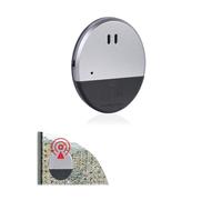 Plliocse Vibration Alarm Sensor 130dB Loud Door and Window Alarm Sensors, 1 Pack Ultra Slim Glass Door Alarm Shock Vibration Sensor for Homes, Cars, Sheds, Caravans (Silver)