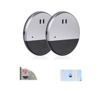 Plliocse Vibration Alarm Sensor 130dB Loud Door and Window Alarm Sensors, 2 Pack Ultra Slim Glass Door Alarm Shock Vibration Sensor for Homes, Cars, Sheds, Caravans (2 Pack)
