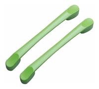 PLLJIAXUAMCLNL 2 Pcs Aluminum Alloy Drawer Handles Kitchen Cabinet Hardware Pull Furniture Dresser Drawer Pulls Coloured Handles Kitchen Handles Door Pull Knob (Green Hole Distance 96 mm)