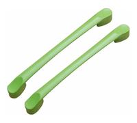 PLLJIAXUAMCLNL 2 Pcs Aluminum Alloy Drawer Handles Kitchen Cabinet Hardware Pull Furniture Dresser Drawer Pulls Coloured Handles Kitchen Handles Door Pull Knob (Green Hole Distance 128 mm)