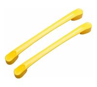 PLLJIAXUAMCLNL 2 Pcs Aluminum Alloy Drawer Handles Kitchen Cabinet Hardware Pull Furniture Dresser Drawer Pulls Coloured Handles Kitchen Handles Door Pull Knob (Yellow Hole Distance 128 mm)