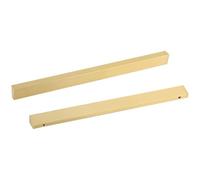 PLLJIAXUAMCLNL 2 Pcs Brass Drawer Handles, 32-288mm Kitchen Cabinet Handle, Furniture Door Handles Cupboard Pulls with Screws, Brushed Finish (Hole Centers:192mm/7.6in)