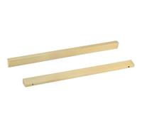 PLLJIAXUAMCLNL 2 Pcs Brass Drawer Handles, 32-288mm Kitchen Cabinet Handle, Furniture Door Handles Cupboard Pulls with Screws, Brushed Finish (Hole Centers:288mm/11.3in)