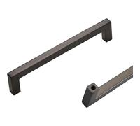 PLLJIAXUAMCLNL 2 Pcs kitchen Cabinet Handles, Zinc Alloy Furniture Handle Grey Drawer Handles Cabinet Door Handles Pull for Home Kitchen Door Drawer Cabinet Wardrobe (Hole Centers：160mm/6.3in)