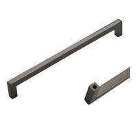 PLLJIAXUAMCLNL 2 Pcs kitchen Cabinet Handles, Zinc Alloy Furniture Handle Grey Drawer Handles Cabinet Door Handles Pull for Home Kitchen Door Drawer Cabinet Wardrobe (Hole Centers：192mm/7.6in)