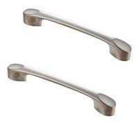 PLLJIAXUAMCLNL 2 Pcs Vintage Cabinet Handles Kitchen Door Handles Brushed Cupboard Handles Drawer Handle Knobs for Wardrobe Dresser Cabinet with Mounting Screws (Hole Centers：160mm/6.3in)