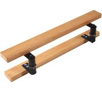 PLLJIAXUAMCLNL Modern Barn Door Handle Set, Wooden H Shape Handle for Interior/Exterior Front Door, Commercial Heavy Duty Sliding Barn Door Hardware (Style2 80cm/32in)