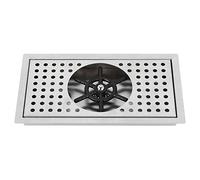 PLLO Cup Washer, Bottle Washer, Bar Glass Rinser for Sink, Glass Cleaning Rinser with Side Sprays, Drain and Drip Tray for Home Bar Cafe Restaurant, Kitchen Sink Accessories, Stainless Steel