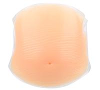PLLO Fake Pregnancy Belly, Lifelike Silicone Artificial Pregnant Tummy Fake Pregnancy Bump with Straps, Fake Pregnant Belly for Performance, Advertising(4-5M)