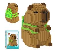 PLLYPE Capybara Mini Building Blocks, 1606PCS DIY Building Blocks Capybara, Animal Building Block, Super Cute Guinea Pig Model Building Block for Interactive Toys, for Birthday Gifts