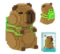 PLLYPE Capybara Mini Building Blocks, 1606PCS DIY Building Blocks Capybara, Animal Building Block, Super Cute Guinea Pig Model Building Block for Interactive Toys, for Birthday Gifts