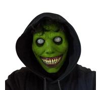 PLLYPE Halloween Exorcist Smile Mask, Halloween Mask, Scary Mask for Adults Kids, Creepy Exorcist Smile Demon Masks for Cosplay Props and Party Costume Accessories(Green)
