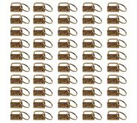 50 Pcs Key Fob Hardware Key Chain Fob Wristlet with Key Rings for Wristlet Keychain Key Chain Making Hardware Supplies 50x key fob hardware keychain split wristlets cotton tail clip with keyring