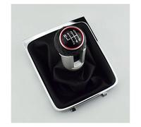 PLMNHSS Car Gear Shift Knob 5 6 Speed Gear Head Black Shift Knob Gear Knob Boot Gaiter Frame for VW for Passat for B6(GTI 6 Speed)