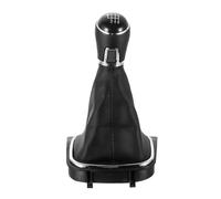PLMNHSS Car Gear Shift Knob Leather Gear Shift Knob for VW for Golf 7 for MK7 2013-2018 Lever Dust Boot Cover Manual 5 6 Speed Interior Replacement Part(6Speed)
