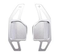 PLMNHSS Car Steering Wheel Shift Paddle Blade for A4 for B8 for A3 for 8P for S3 for A5 for A6 for S6 for C6 for Q5 for A8 for R8 for TTS for MK2 for 8J Wheel Paddles Shifters(for Type A Silver)