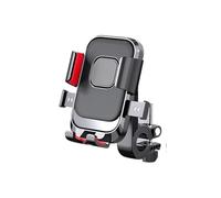 PLMNHSS Cell Phone Handlebar Mounts Motorcycle Bicycles Phone Mount Clip Riding Shockproof Phone Holder Motorbike Scooter Cycling Navigation Support Bracket(Red handlebar)