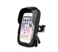 PLMNHSS Cell Phone Handlebar Mounts Universal Waterproof 360° Rotation Motorcycle Bicycle Phone Holder(Bicycle Black)