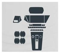 PLMNHSS GPS Transparent Navi Film For A3 For 8Y For S3 2020 2021 TPU Car Interior Central Console Gear Dashboard Panel Screen Protective Film(LHD Full Set)