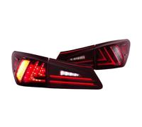PLMNHSS Rear Tail Light For Lexus IS250 IS350 2nd Gen (XE20) 2006-2012 LED Tail Lights With Amber Turn Signal - Stylish Upgrade For Enhanced Visibility An(Red Clear)