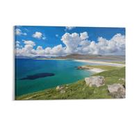PLMoney Seilebost Isle of Harris Print, Canvas Prints, Framed Wall Art for Bedroom & Living Room, Modern Home Decor Print for Special Occasions 12x18inch(30x45cm)