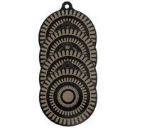 Plmvhpb 4pcs Induction Cooker Insulation Pad Cooktop Protector Mat Potholder Nonslip Silicone Heat Insulation Pad 22cm
