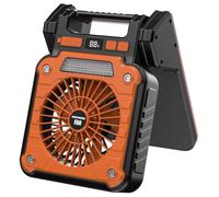 Plmvhpb Electric Fan with Solar USB Charging 20000mAh Power Bank for Tents | Versatile 20000mAh fan with solar USB charging; off-grid power keeps you cool and keeps devices charged on longer trips.