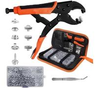 Plmvhpb Heavy Duty Fastener Plier Tool Set Heavy Duty Snaps Tool Set for Boat Cover Snaps,DIY Covers, Canvas Snap Kit