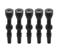 Plmvhpb Tubeless Air Valve 44mm for Road MTB 7075 Aluminum, Black Anodized | Removable valve core lets you inject tire sealant without removing the valve, speeding tubeless setup for road and MTB.